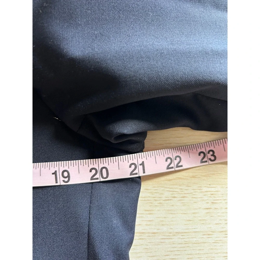 Calvin Klein Blazer Mens 40R Navy Blue Wool Two Button Suit Jacket Professional